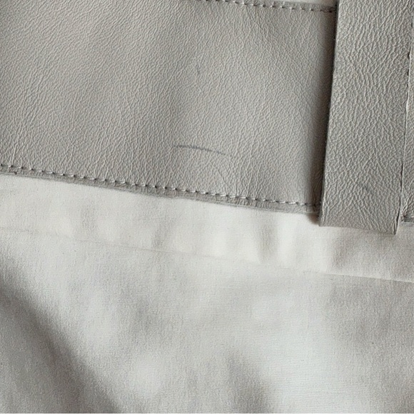 DEREK LAM Wrap Buckle Calf Leather Mini Skirt Size 6 - Picture 9 of 14